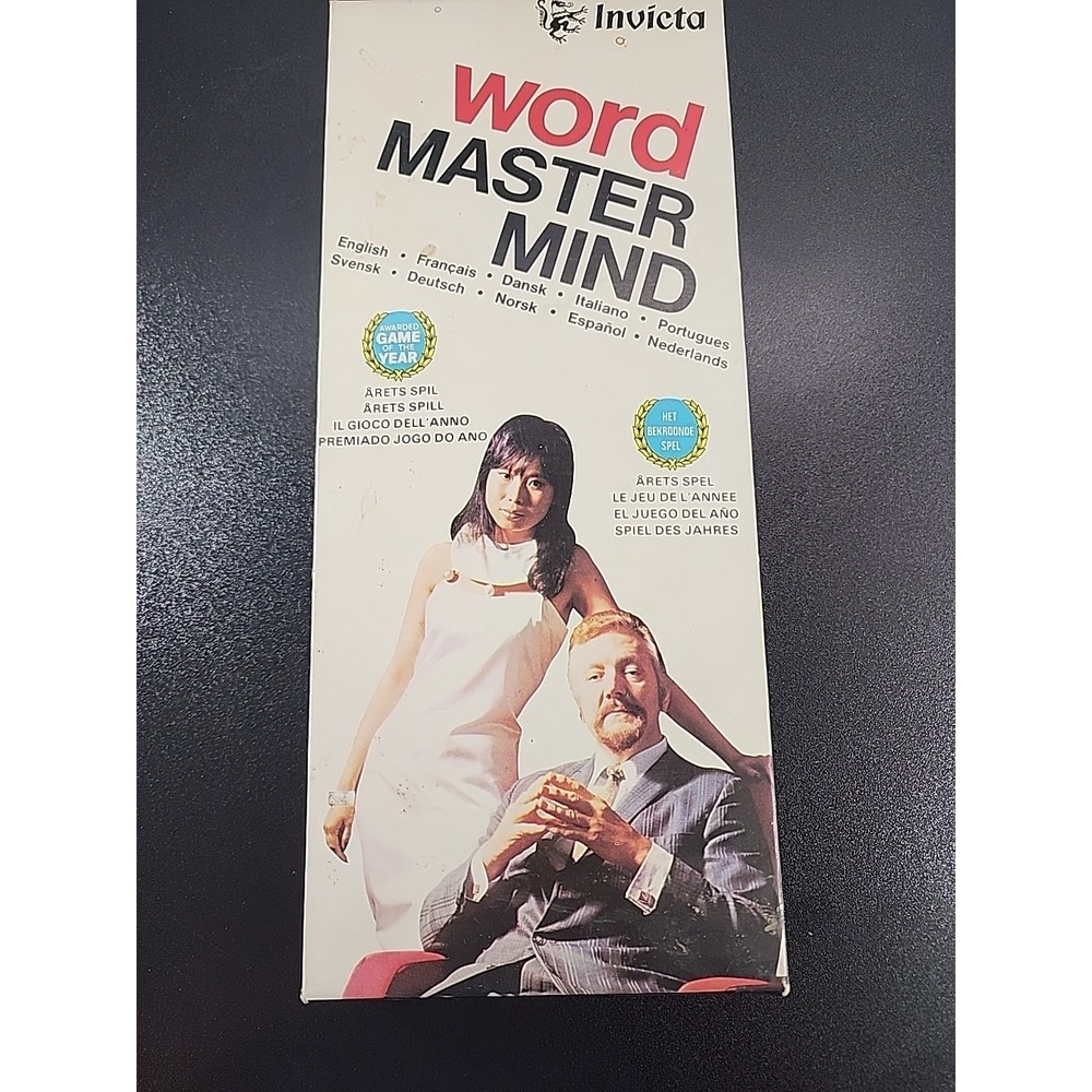 Mastermind 1972 Invicta Word Improved Version Game‎ English Language Logic Vtg